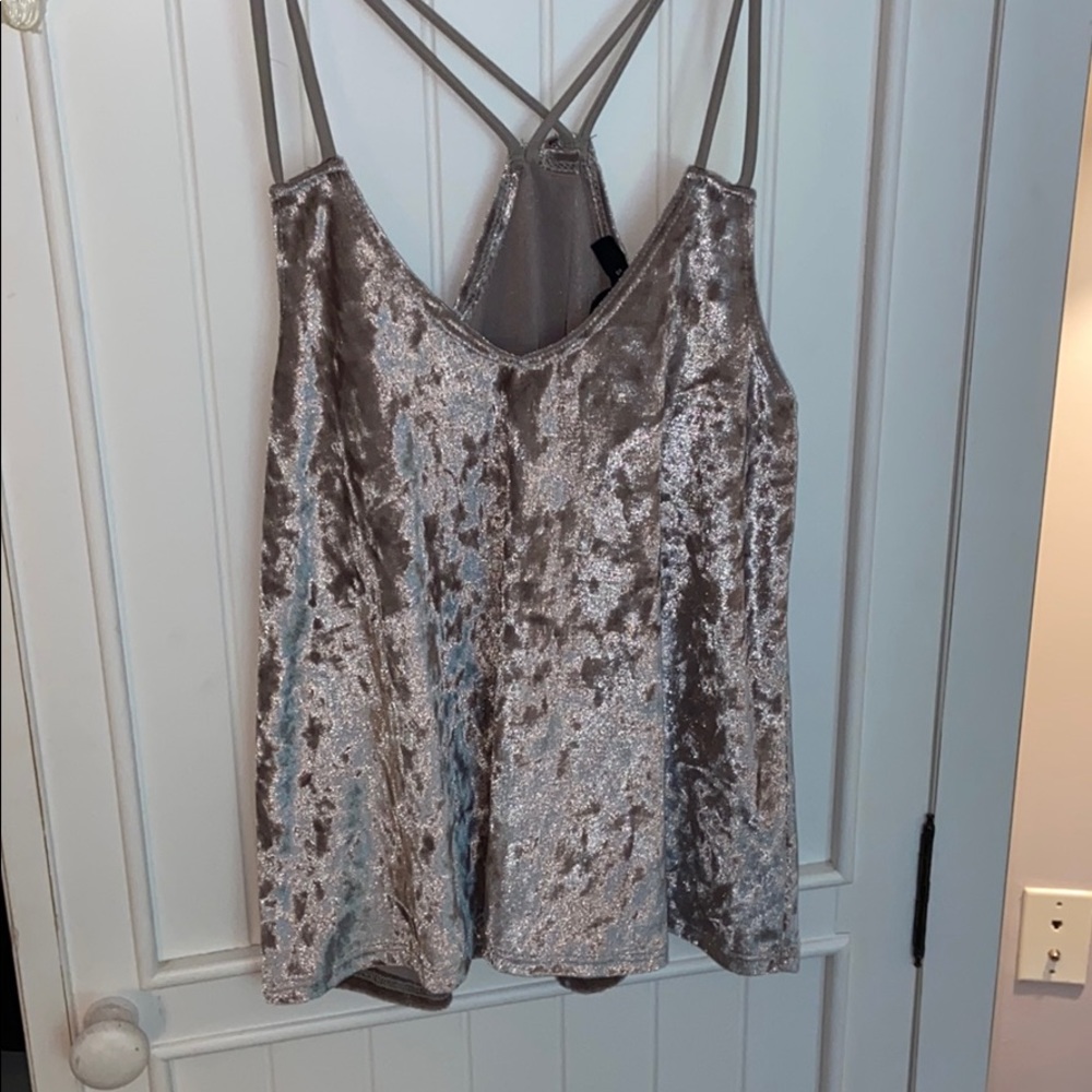 Champagne Velvet Tank